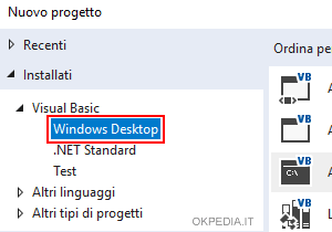 Selezionare Windows Desktop