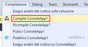 Selezionare Compila 