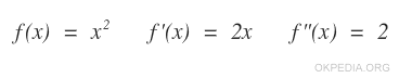 the second derivative of a function