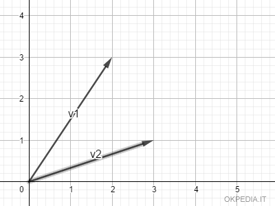 la rappresentazione grafica dei vettori