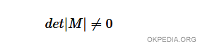 il determinante di una matrice invertibile è diverso da zero
