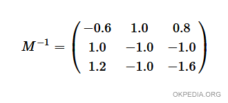 the inverse matrix